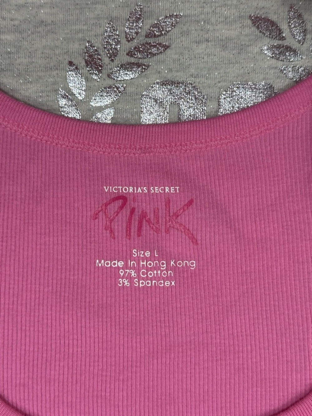 VS PINK VINTAGE BLING TANK NWOT - Picture 3 of 4